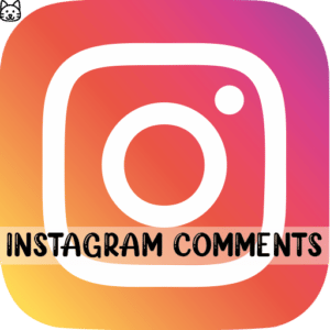 instagram kommentare kaufen auf einem schriftzug